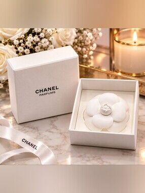 Authentic Chanel Ceramic White Camellia Fragrance Diffuser